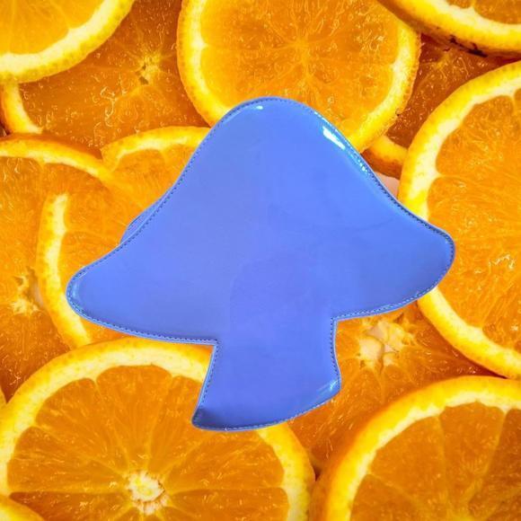 Purple Kawaii Mushroom Shaped Raver Bag,‎ Cute Trippy Crossbody Bag - Picture 3 of 5